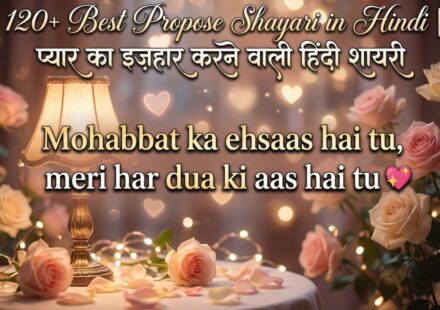 120+ Best Propose Shayari in Hindi प्यार का इज़हार करने वाली हिंदी शायरी 
