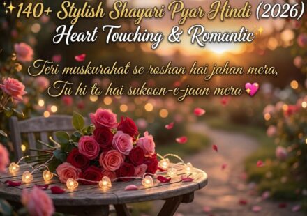 140+ Stylish Shayari Pyar Hindi (2026) Heart Touching & Romantic 