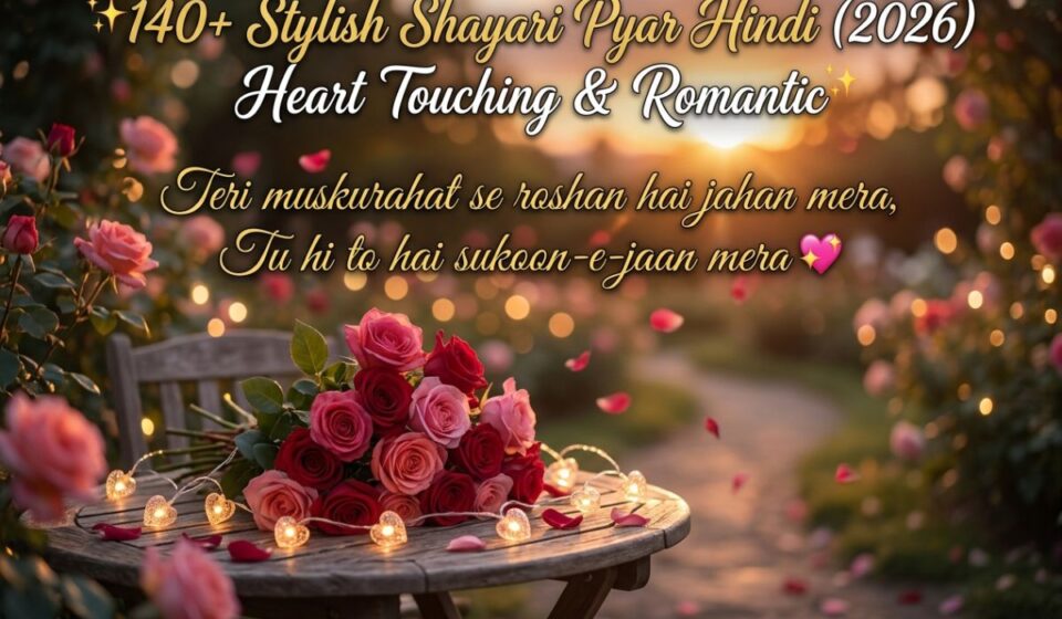 140+ Stylish Shayari Pyar Hindi (2026) Heart Touching & Romantic 