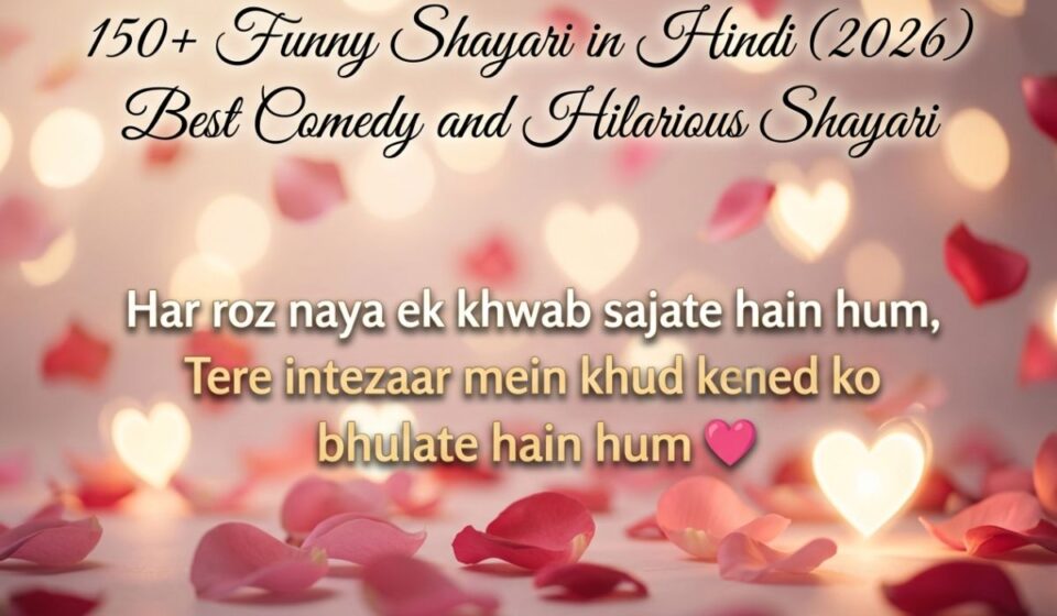 150+ Funny Shayari in Hindi (2026) Best Comedy and Hilarious Shayari 
