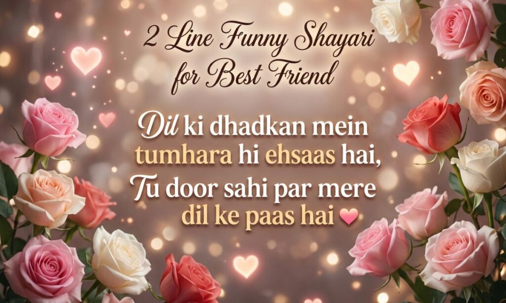 2 Line Funny Shayari for Best Friend