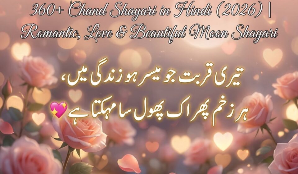 360+ Chand Shayari in Hindi (2026) Romantic, Love & Beautiful Moon Shayari
