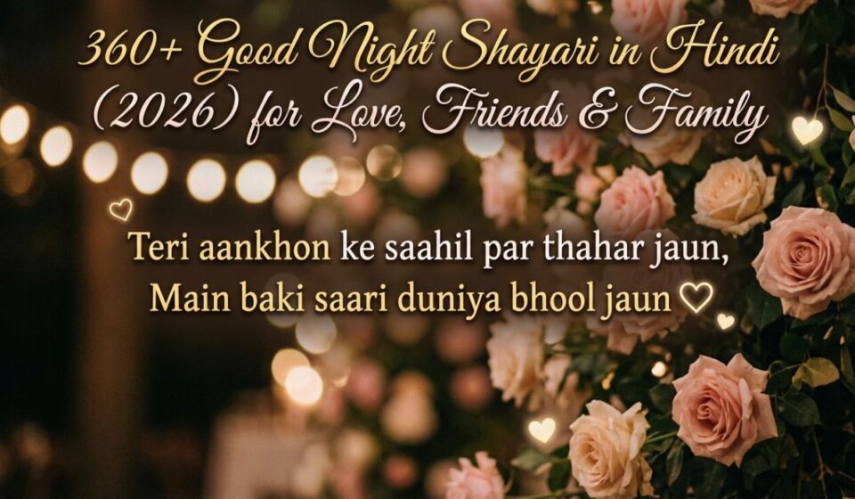 360+ Good Night Shayari in Hindi (2026) for Love, Friends & Family  (1)