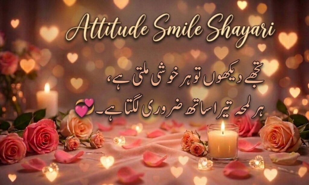 Attitude Smile Shayari