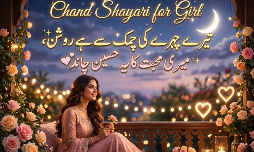Chand Shayari for Girl