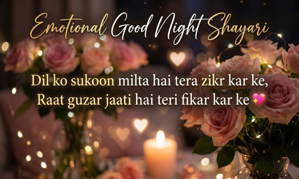 Emotional Good Night Shayari