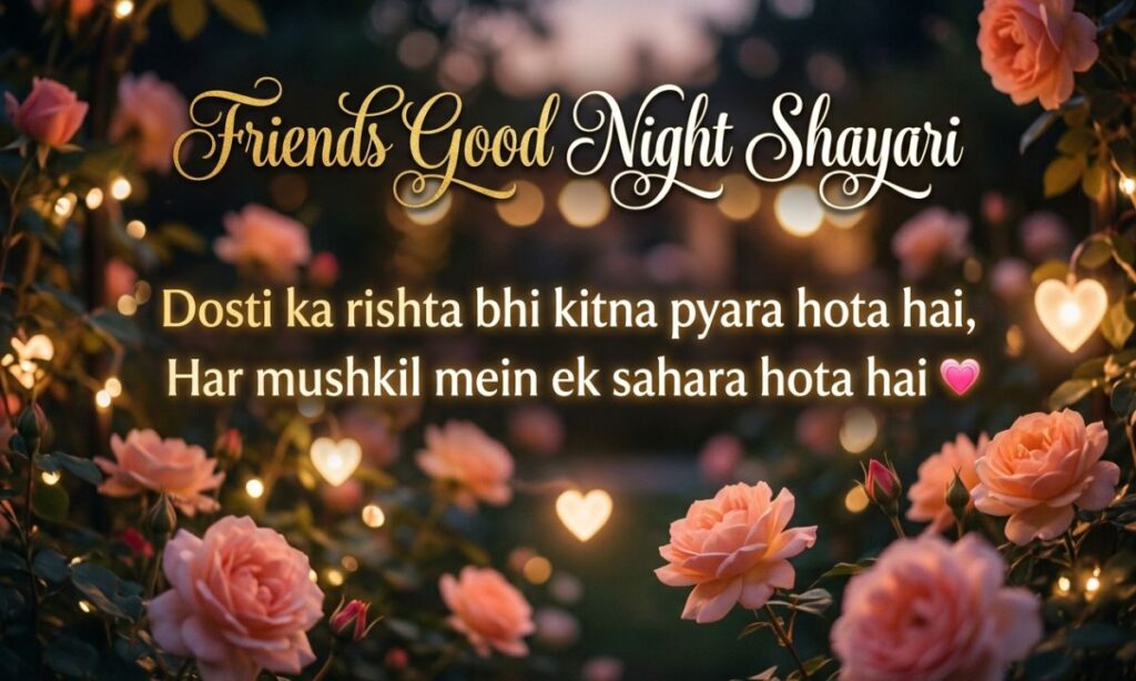 Friends Good Night Shayari