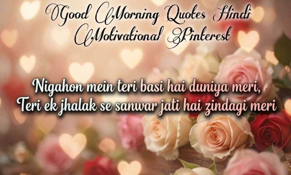 Good Morning Quotes Hindi Motivational Pinterest