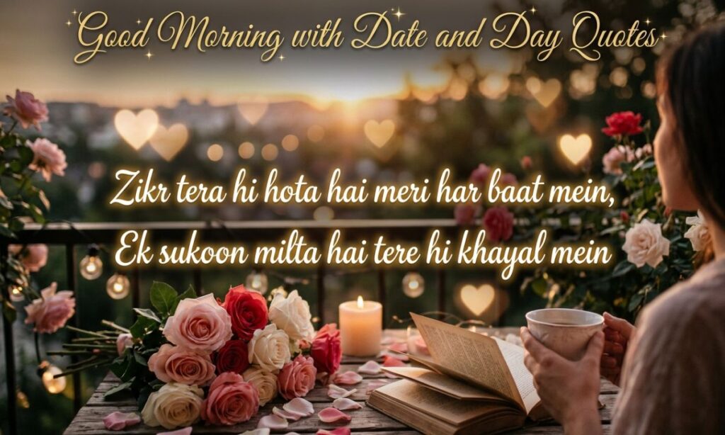 Good Morning with Date and Day Quotes