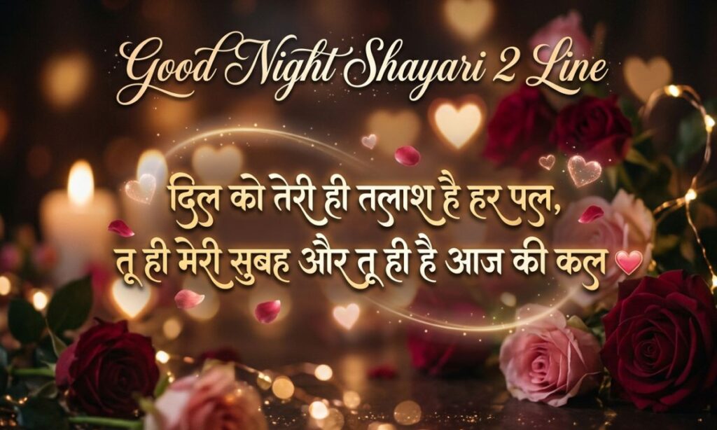 Good Night Shayari 2 Line