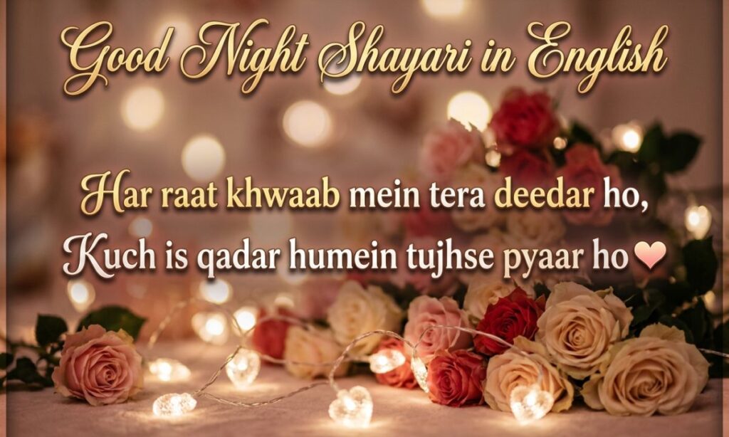Good Night Shayari in English