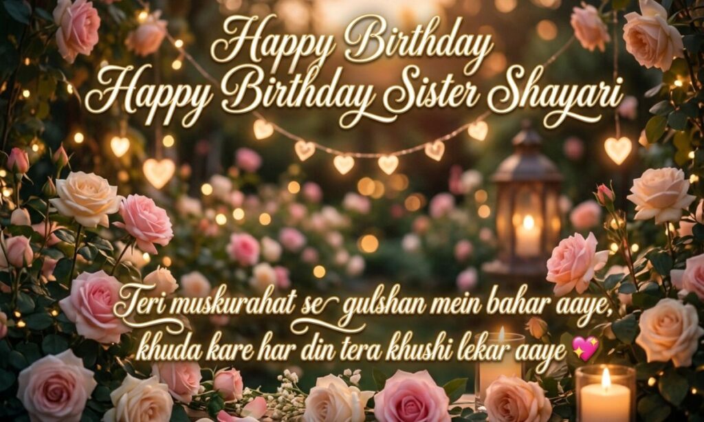 Happy Birthday Sister Shayari