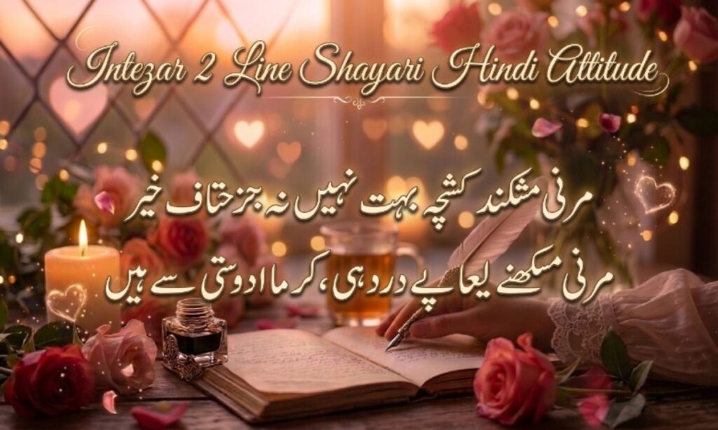 Intezar 2 Line Shayari Hindi Attitude