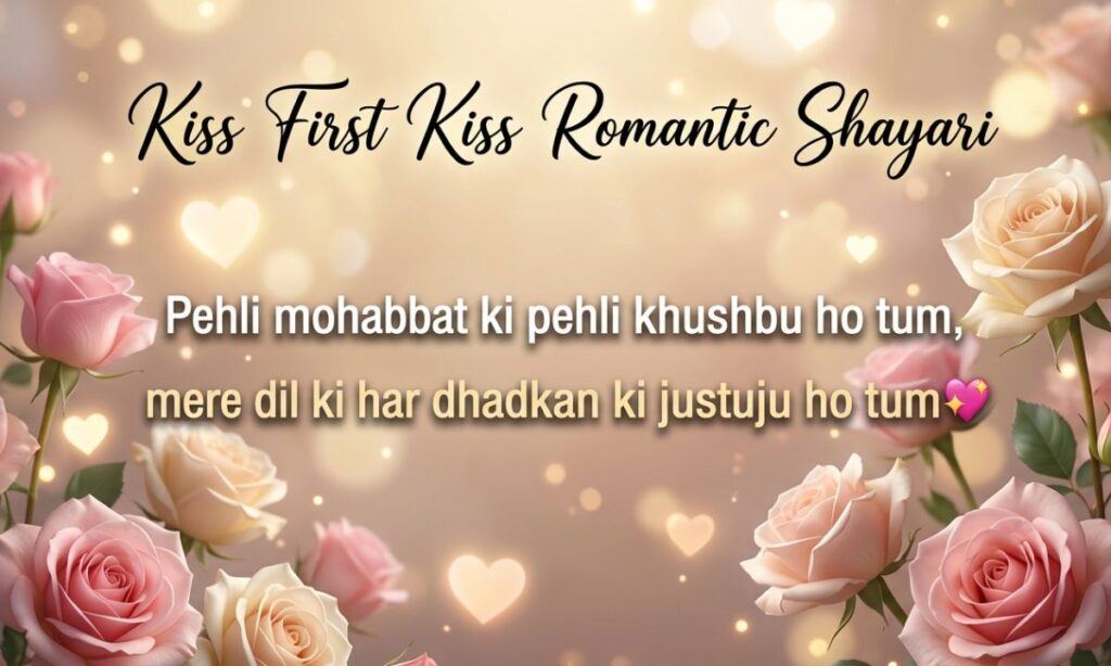Kiss First Kiss Romantic Shayari