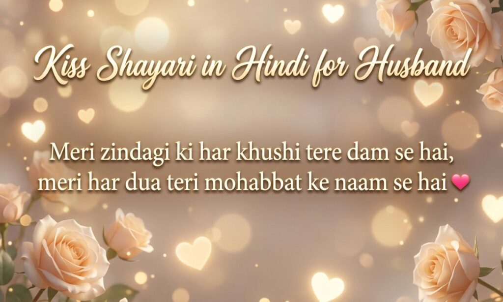 Kiss Shayari in Hindi for Husband