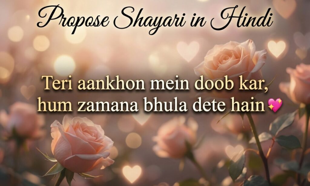 Propose Shayari in Hindi