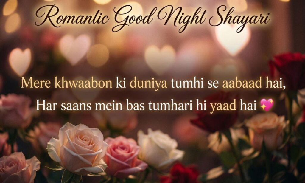 Romantic Good Night Shayari