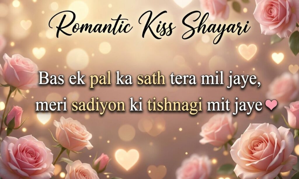 Romantic Kiss Shayari