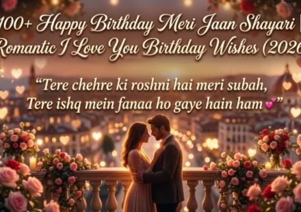 100+ Happy Birthday Meri Jaan Shayari Romantic I Love You Birthday Wishes (2026)