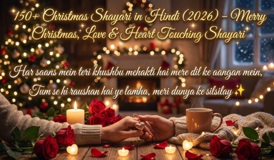 150+ Christmas Shayari in Hindi (2026) – Merry Christmas, Love & Heart Touching Shayari