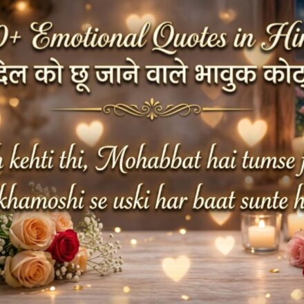 150+ Emotional Quotes in Hindi दिल को छू जाने वाले भावुक कोट्स 