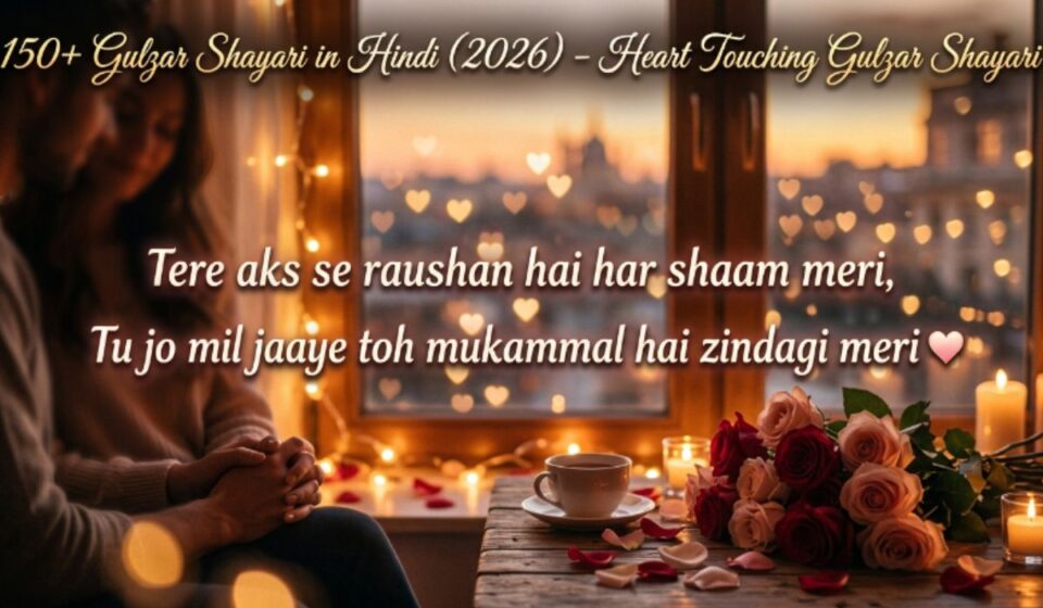 150+ Gulzar Shayari in Hindi (2026) – Heart Touching Gulzar Shayari