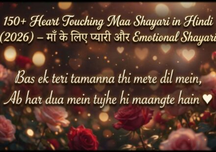 150+ Heart Touching Maa Shayari in Hindi (2026) – माँ के लिए प्यारी और Emotional Shayari  (1)