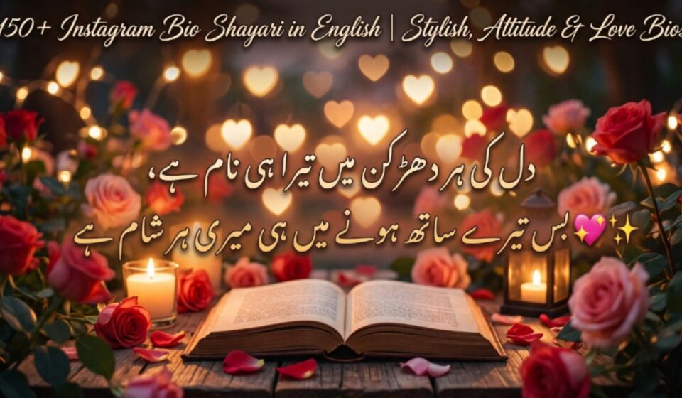 150+ Instagram Bio Shayari in English Stylish, Attitude & Love Bios 