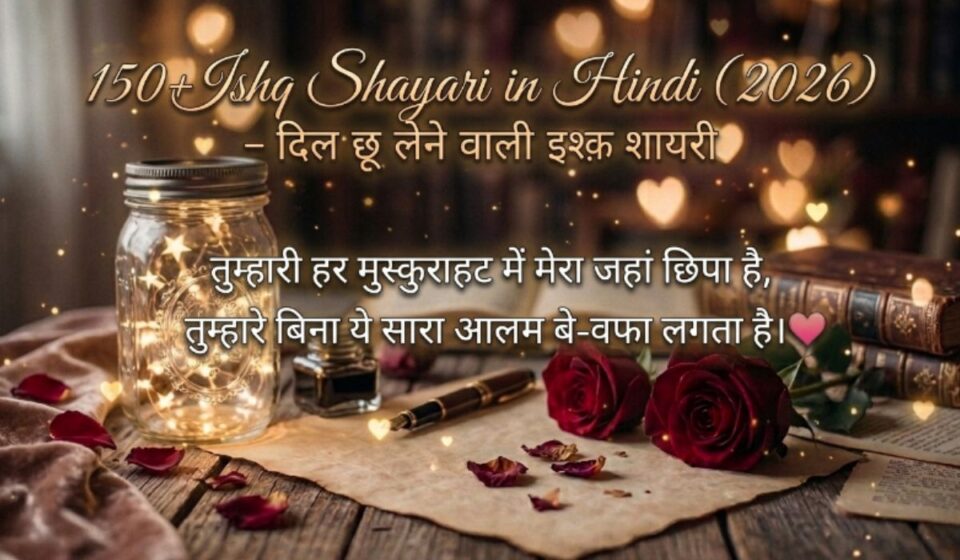150+ Ishq Shayari in Hindi (2026) – दिल छू लेने वाली इश्क़ शायरी  (1)
