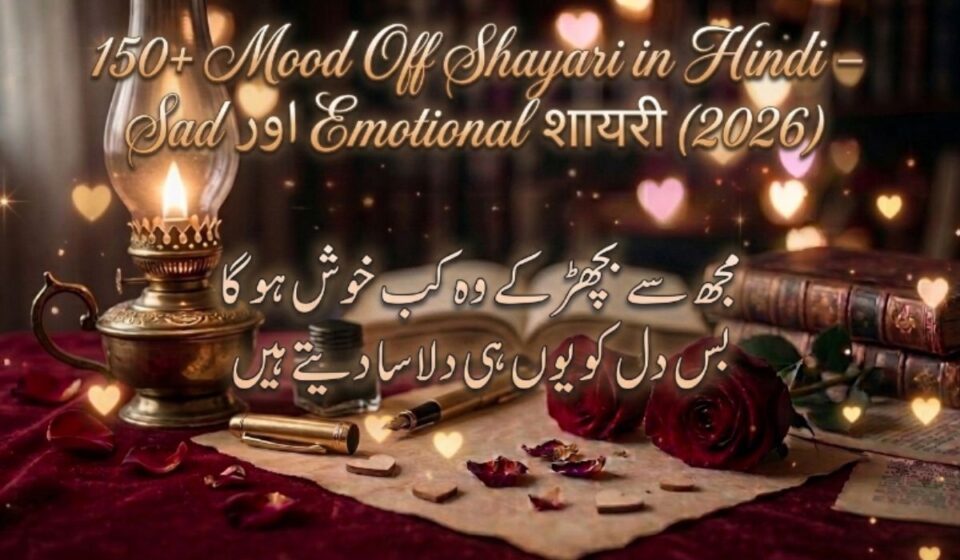 150+ Mood Off Shayari in Hindi – Sad और Emotional शायरी (2026) 