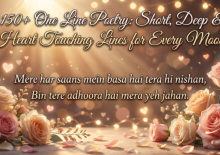 150+ One Line Poetry Short, Deep & Heart Touching Lines for Every Mood 