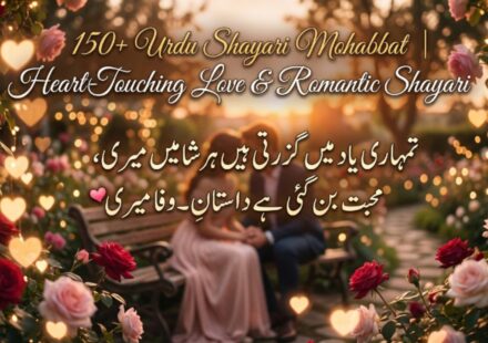 150+ Urdu Shayari Mohabbat Heart-Touching Love & Romantic Shayari 