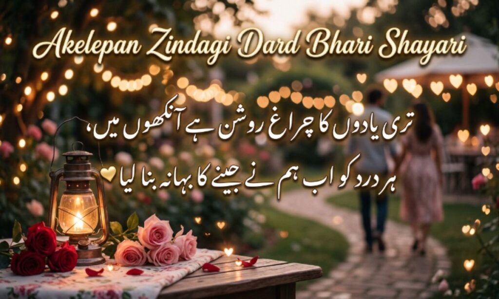 Akelepan Zindagi Dard Bhari Shayari