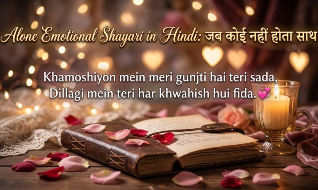Alone Emotional Shayari in Hindi जब कोई नहीं होता साथ