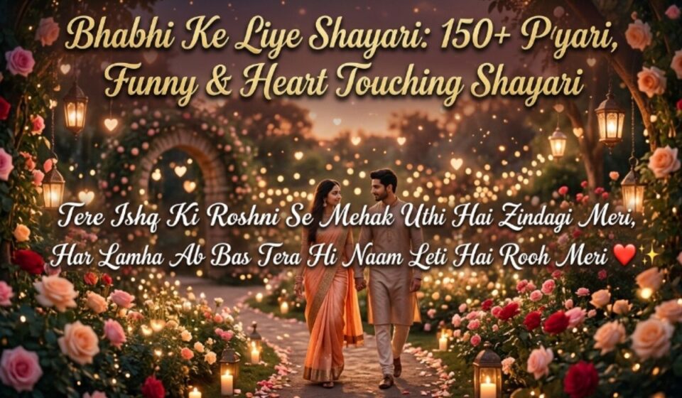 Bhabhi Ke Liye Shayari 150+ Pyari, Funny & Heart Touching Shayari 