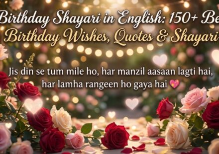 Birthday Shayari in English 150+ Best Birthday Wishes, Quotes & Shayari 