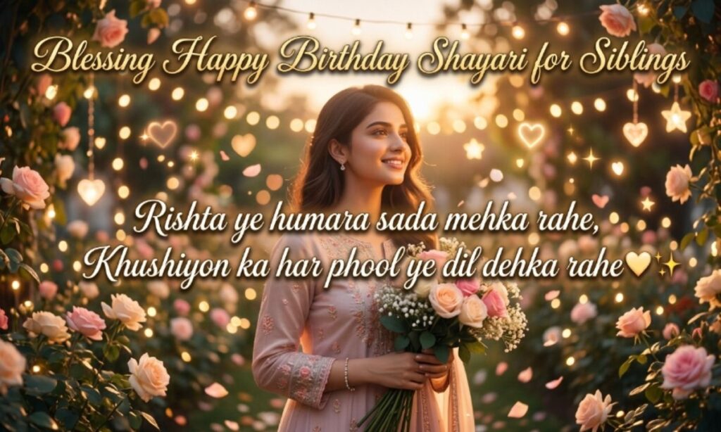 Blessing Happy Birthday Shayari for Siblings