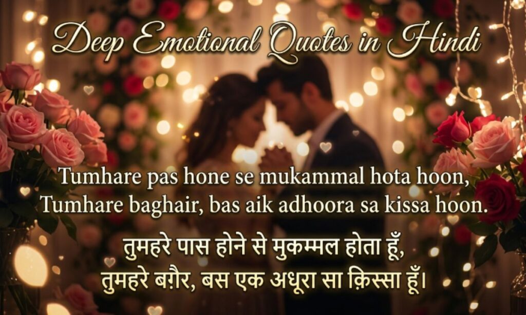 Deep Emotional Quotes in Hindi