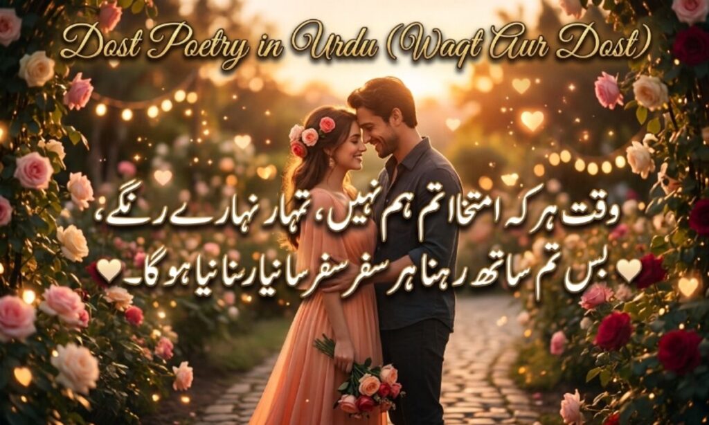 Dost Poetry in Urdu (Waqt Aur Dost)