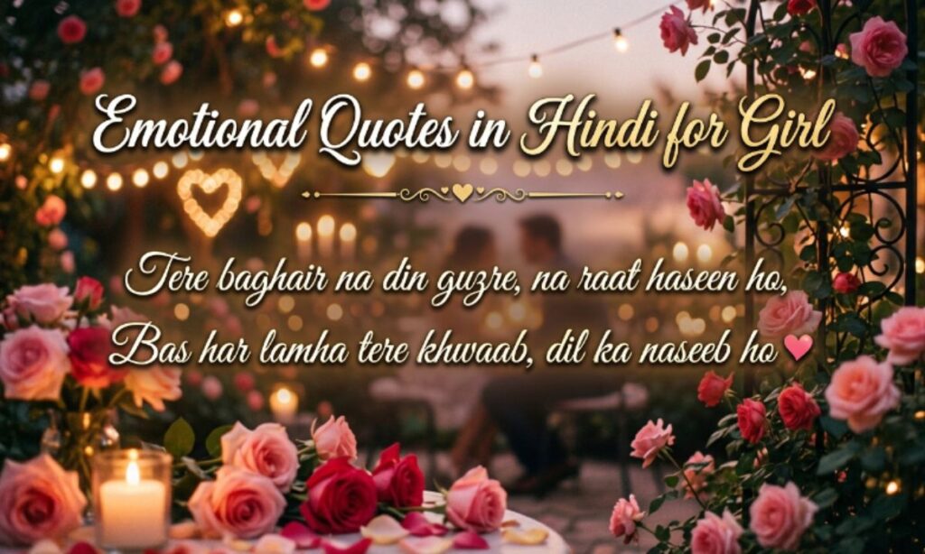 Emotional Quotes in Hindi for Girl