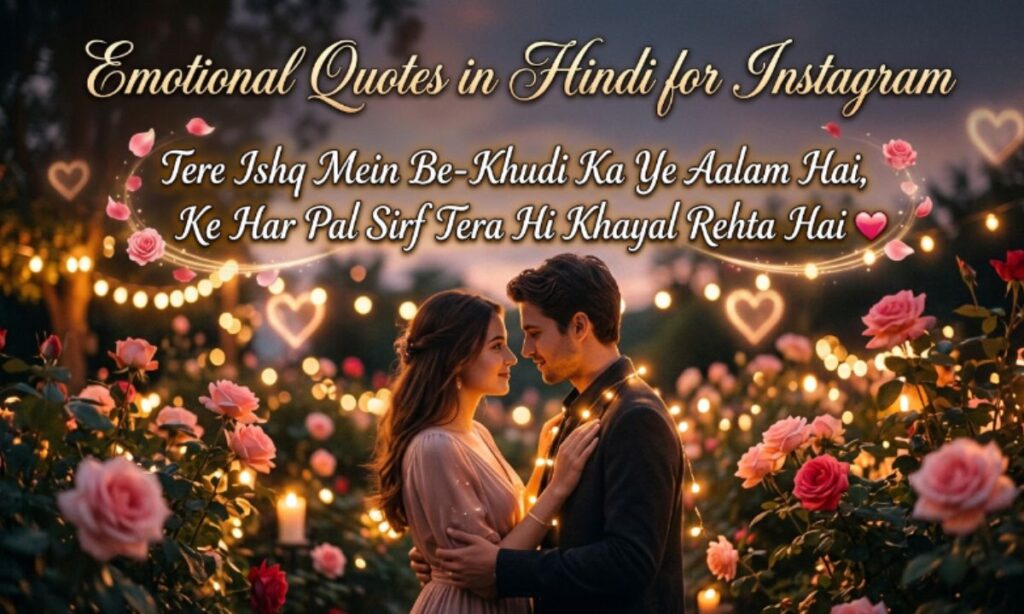 Emotional Quotes in Hindi for Instagram