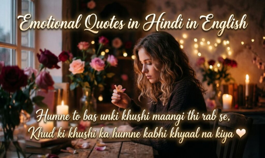 Emotional Quotes in Hindi in English
