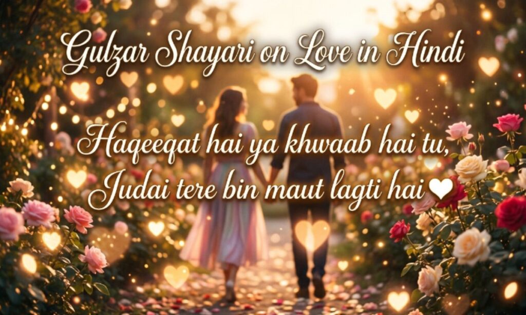 Gulzar Shayari on Love in Hindi