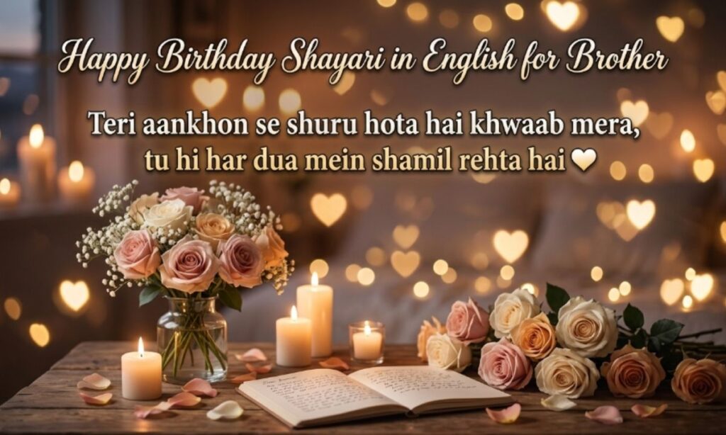 Happy Birthday Shayari in English for Brother