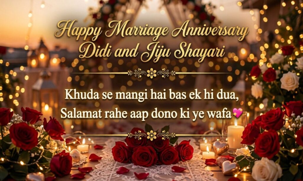 Happy Marriage Anniversary Didi and Jiju Shayari