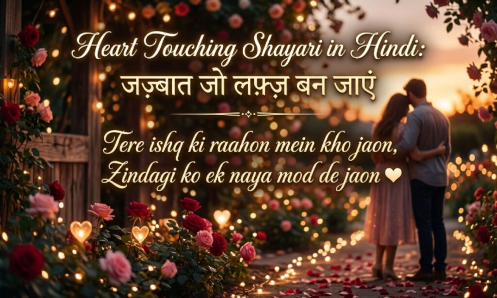 Heart Touching Shayari in Hindi जज़्बात जो लफ़्ज़ बन जाएं