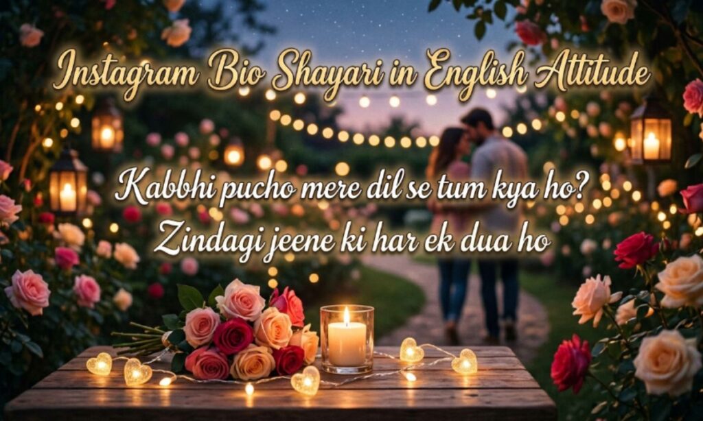 Instagram Bio Shayari in English Attitude