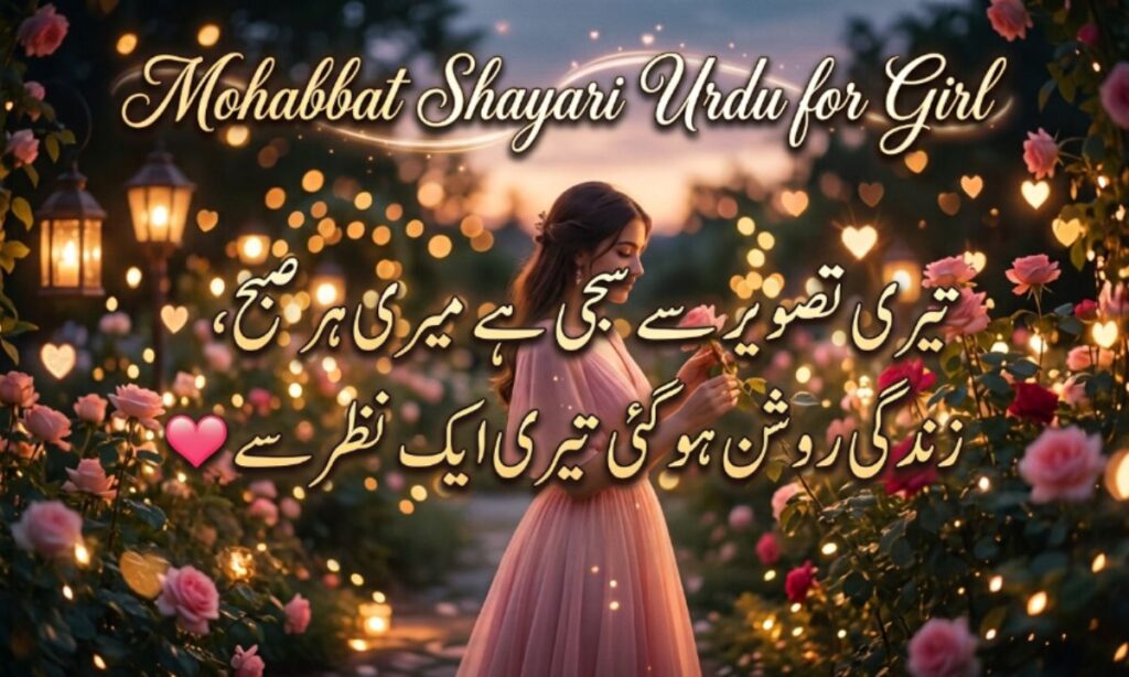 Mohabbat Shayari Urdu for Girl