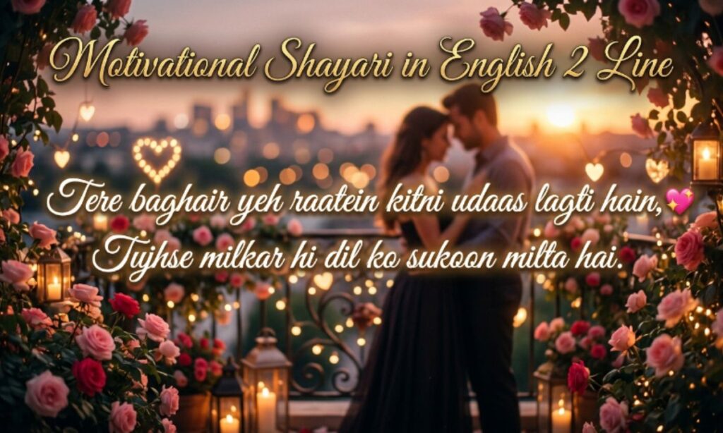 Motivational Shayari in English 2 Line