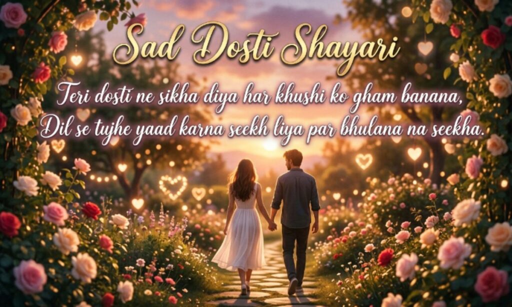 Sad Dosti Shayari